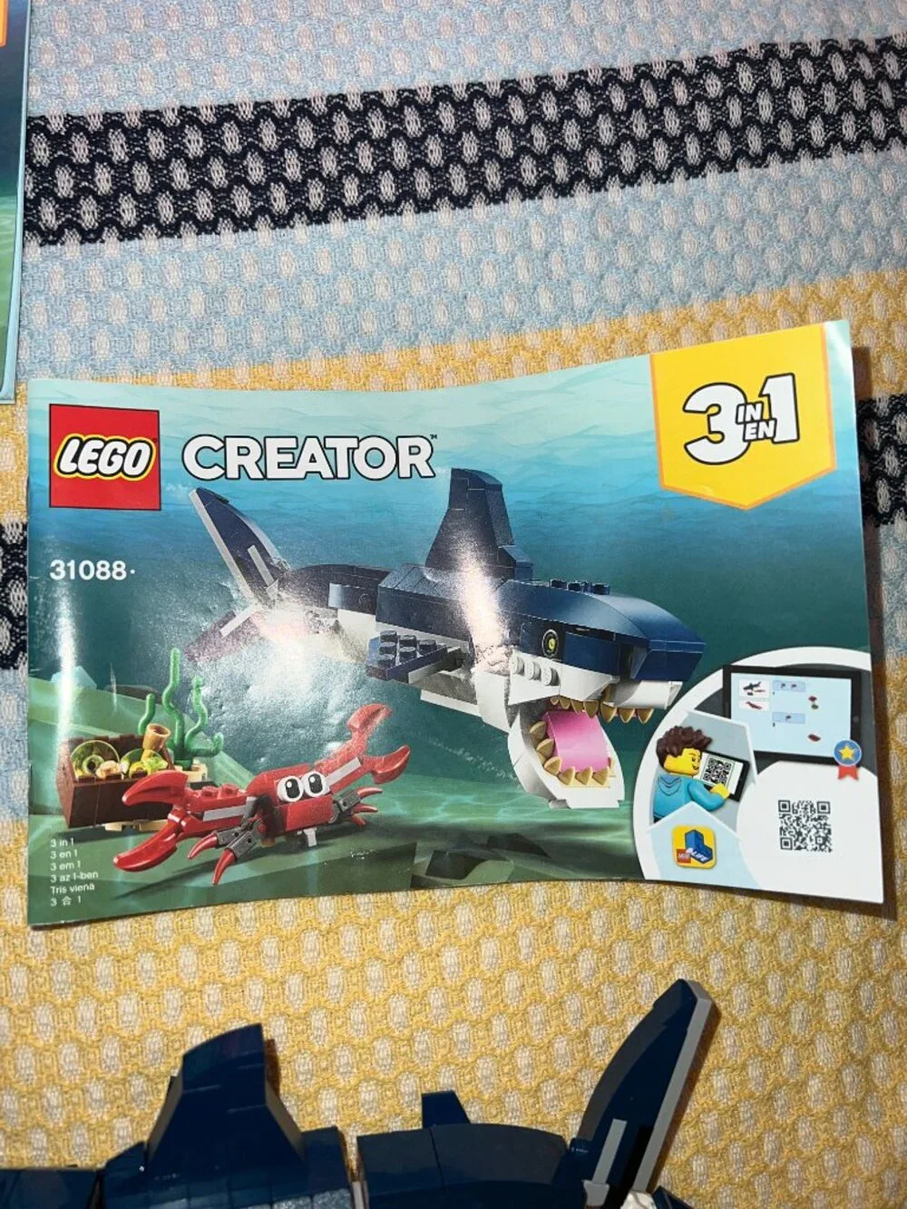 LEGO Creator 3in1 Deep Sea Creatures Set 31088 Complete Set Manuals Included